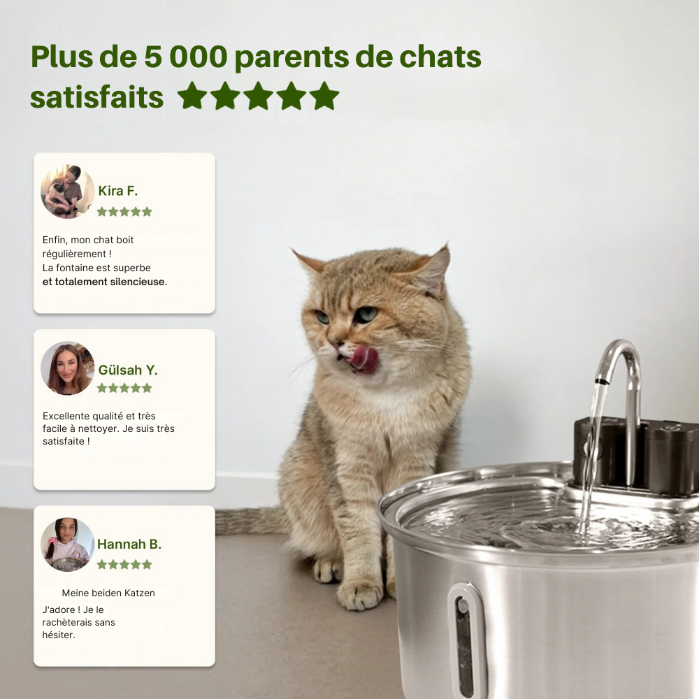 Fontaine à eau pour chat Tigrink 2.0